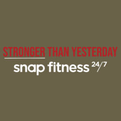 Stronger Than Yesterday - Premium Fitted CVC Crew Design