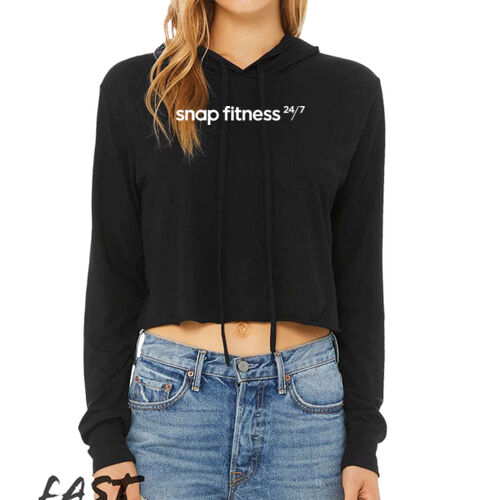 Snap Fitness - Women’s Triblend Cropped Long Sleeve Hoodie Thumbnail