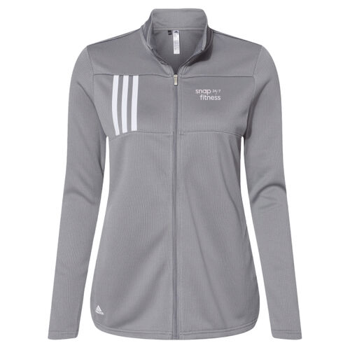 Snap Fitness - Women's 3-Stripes Double Knit Full-Zip Thumbnail